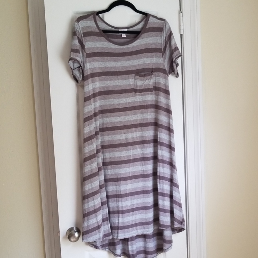 LulaRoe Carly Multi Colored Stripes